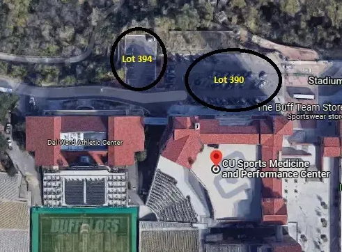 Parking at CU Medicine Sports and Performance Center 