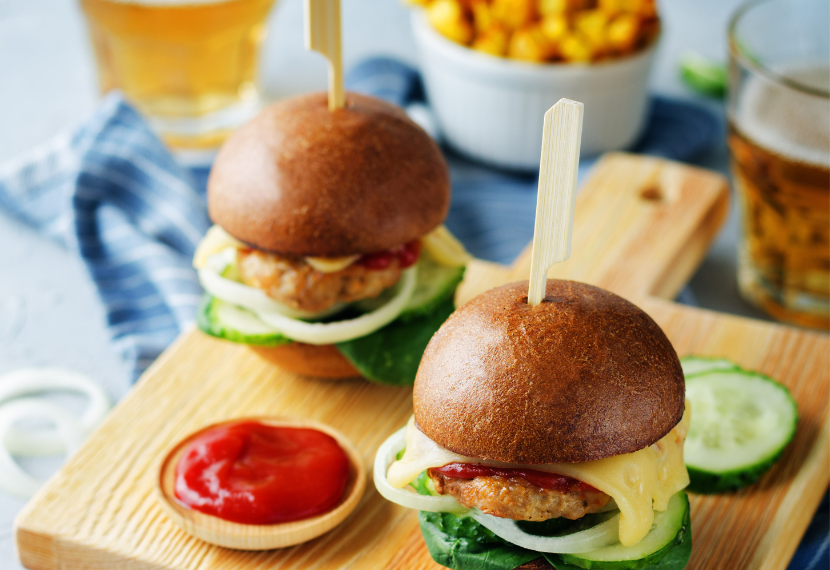 chicken spinach burgers
