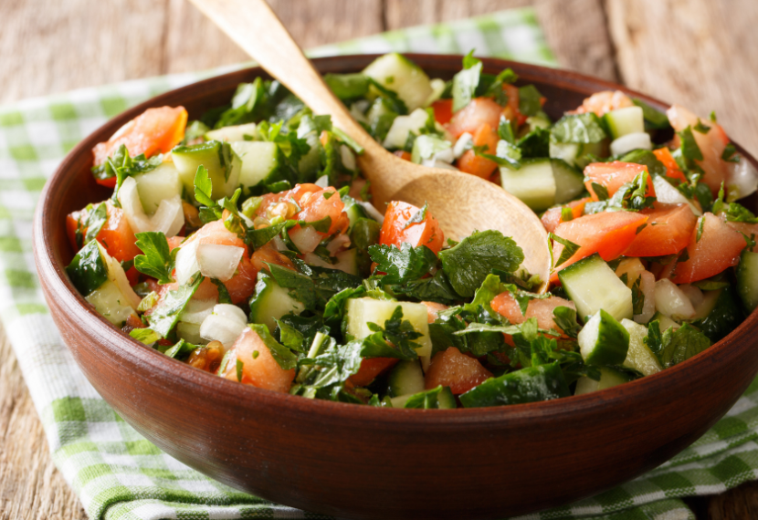 shirazi with feta
